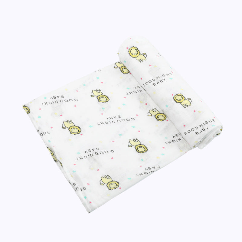 Newborn Bamboo Cotton Swaddle Blanket | Double-Layer Gauze Wrap for Babies (0–2Y)