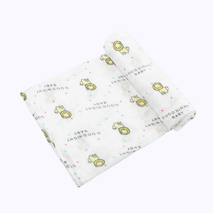 Newborn Bamboo Cotton Swaddle Blanket | Double-Layer Gauze Wrap for Babies (0–2Y)