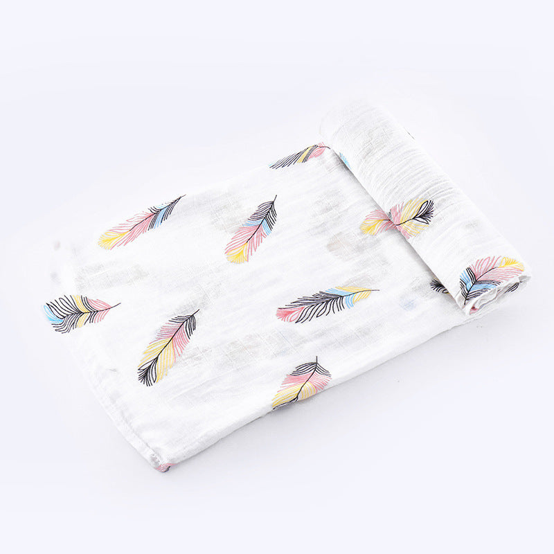 Newborn Bamboo Cotton Swaddle Blanket | Double-Layer Gauze Wrap for Babies (0–2Y)