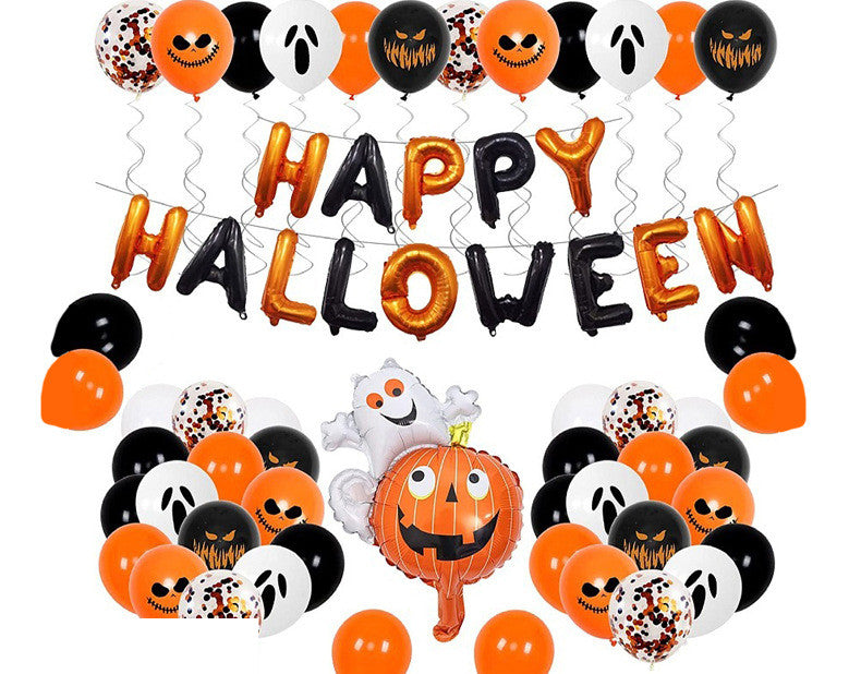 Halloween Party Decor - Latex Balloons Set for Birthday Halloween Decorations