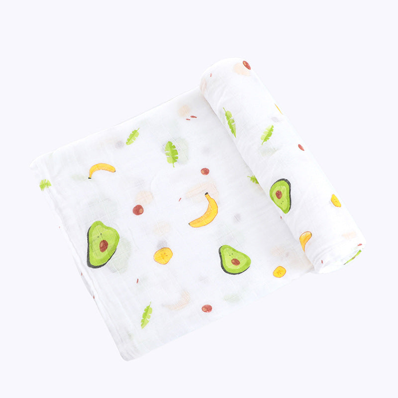 Newborn Bamboo Cotton Swaddle Blanket | Double-Layer Gauze Wrap for Babies (0–2Y)