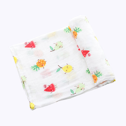 Newborn Bamboo Cotton Swaddle Blanket | Double-Layer Gauze Wrap for Babies (0–2Y)