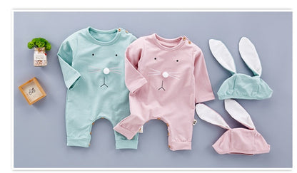 Newborn Easter Bunny Outfit, Baby Bunny Romper Set, Cute Infant Outfit with Rabbit Ear Hat