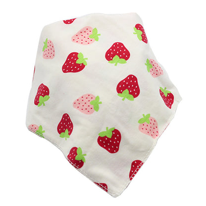Cute Baby Bandana Bibs, Adjustable Snaps for Newborns & Toddlers Cotton Drool Bibs, Printed Baby Slabber