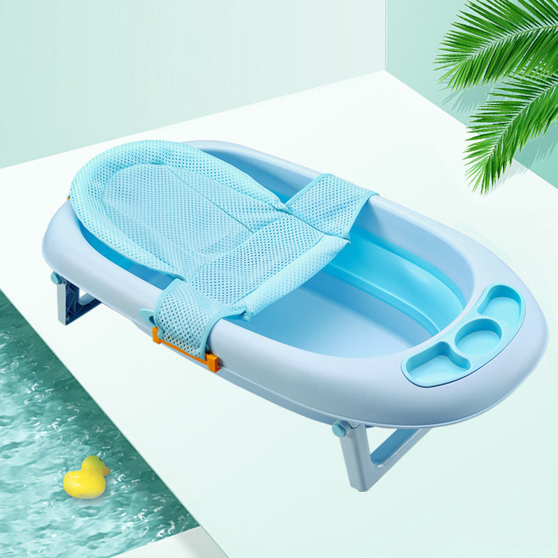 Baby Bath Support Seat – Newborn Bath Cushion Anti-Slip Floating Bath Pillow for Infant Tub, Soft Mesh Baby Bath Lounger
