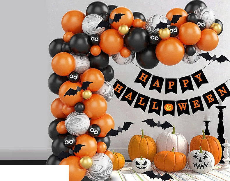 Halloween Party Decor - Latex Balloons Set for Birthday Halloween Decorations