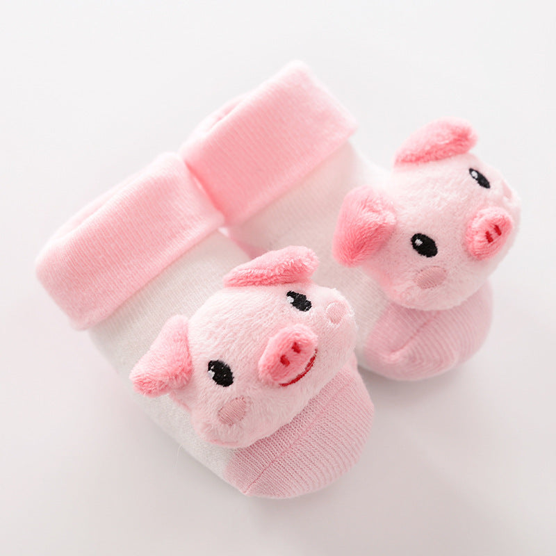 Cute Animals Soft Baby Anti-Slip Socks, Toddler Socks for Babies, Kids Socks for 10-36 months