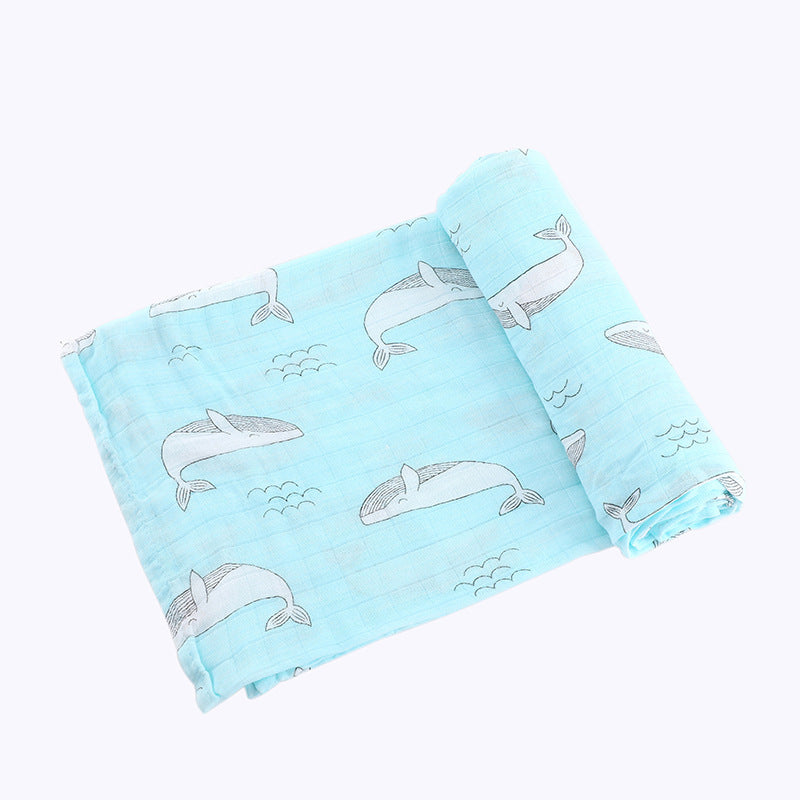 Newborn Bamboo Cotton Swaddle Blanket | Double-Layer Gauze Wrap for Babies (0–2Y)