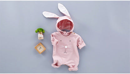 Newborn Easter Bunny Outfit, Baby Bunny Romper Set, Cute Infant Outfit with Rabbit Ear Hat