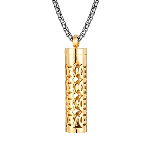 Aromatherapy Necklace Diffuser – Titanium Steel Essential Oil Locket Pendant, Perfume Diffuser Jewelry for Women & Men