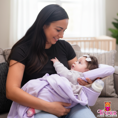 Tender Arm Sleeve - Soft Baby Holding Support Pillow & Multi-Use Minky Blanket for Newborns & Toddlers (0–5 Years)