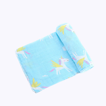 Newborn Bamboo Cotton Swaddle Blanket | Double-Layer Gauze Wrap for Babies (0–2Y)