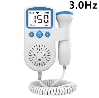 Fetal Heart Rate Monitor for Home Use – Pregnancy Baby Heartbeat Detector, Digital LCD Fetal Doppler, Safe & Easy 12–40 Weeks