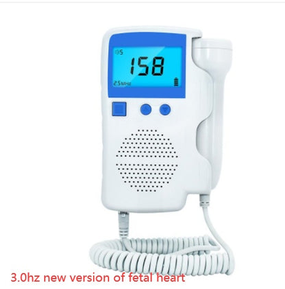 Fetal Heart Rate Monitor for Home Use – Pregnancy Baby Heartbeat Detector, Digital LCD Fetal Doppler, Safe & Easy 12–40 Weeks