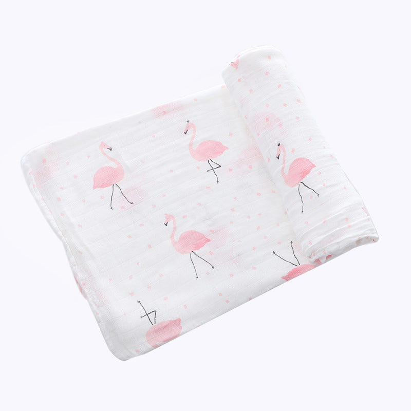 Newborn Bamboo Cotton Swaddle Blanket | Double-Layer Gauze Wrap for Babies (0–2Y)