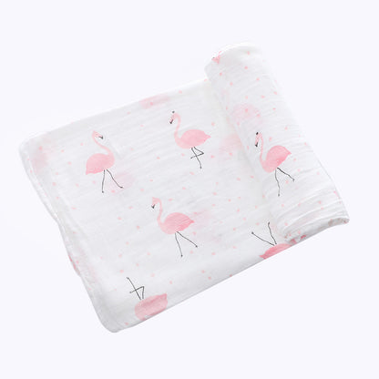Newborn Bamboo Cotton Swaddle Blanket | Double-Layer Gauze Wrap for Babies (0–2Y)