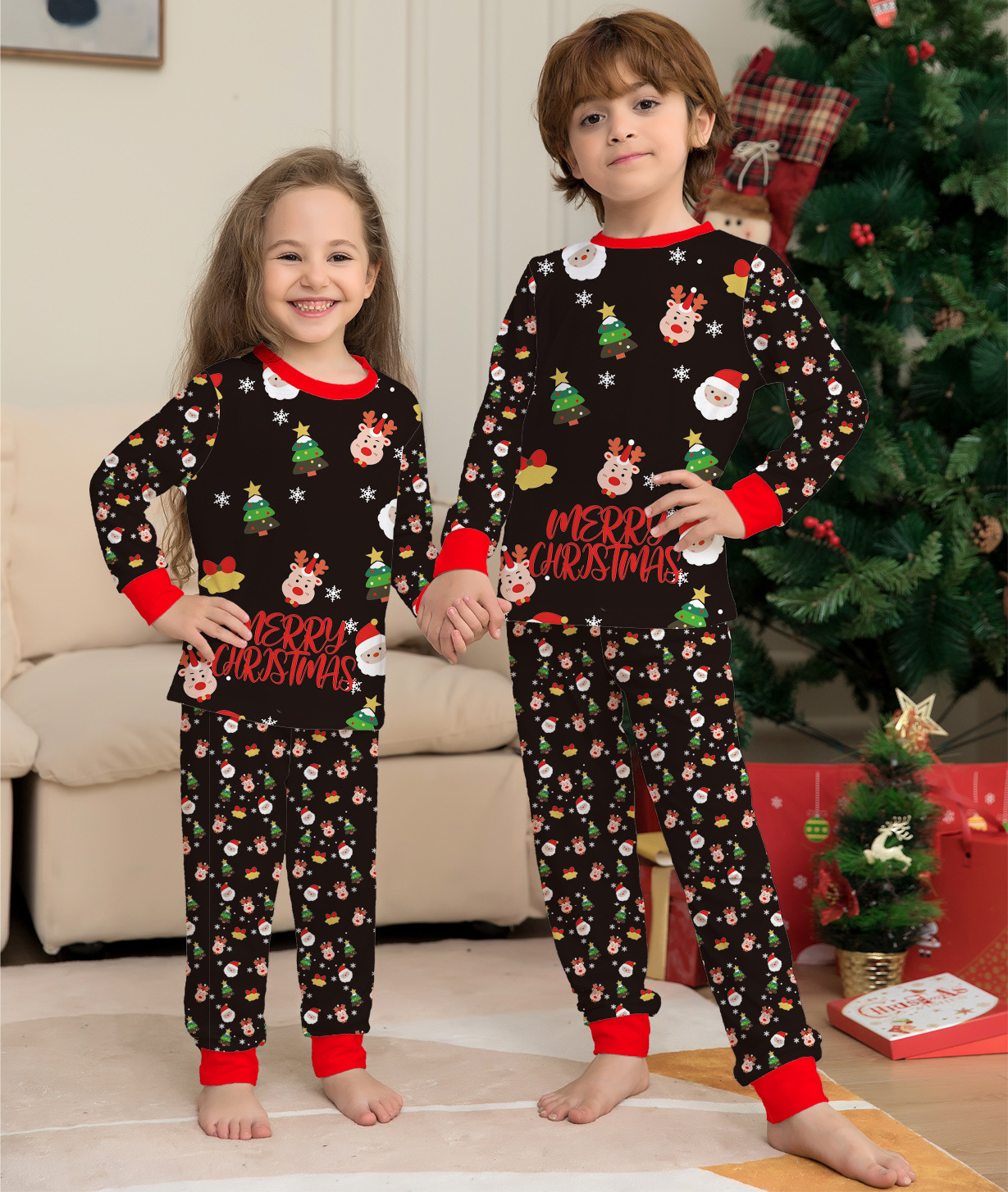 Family Christmas Matching Pajamas Set – Xmas Family PJs for Adults, Kids & Baby, Holiday Sleepwear Outfit for Christmas Photos & Gifts