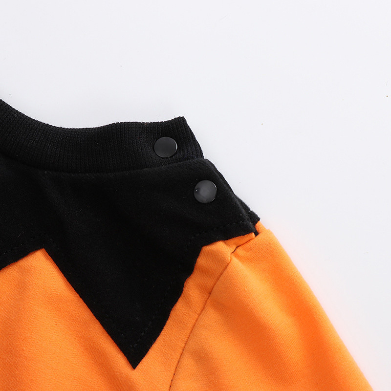 Kids Halloween Costume Set – 4PCS Bat & Pumpkin Outfit for Toddlers, Cute Halloween Dress Up Clothes for Trick-or-Treat & Parties (2T–5T)