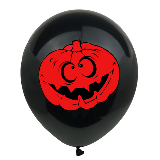 Halloween Balloon Decoration Set – Latex Balloons with Pumpkin, Ghost & Bat Prints, Party Decor Kit for Halloween Events & Home Decor